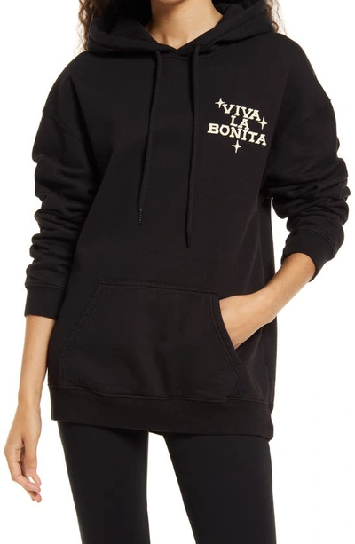 Viva La Bonita The Scorpion Rose Hoodie In Black | ModeSens