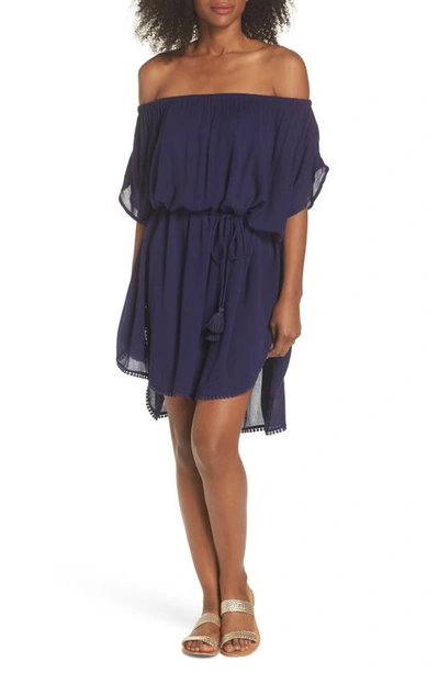 Shop Echo Seaside Cover-up Dress In Navy