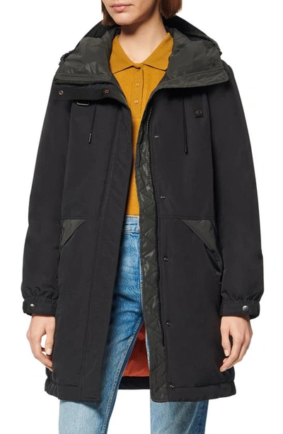 Shop Andrew Marc Riverton Reflective Down & Feather Utility Parka In Black