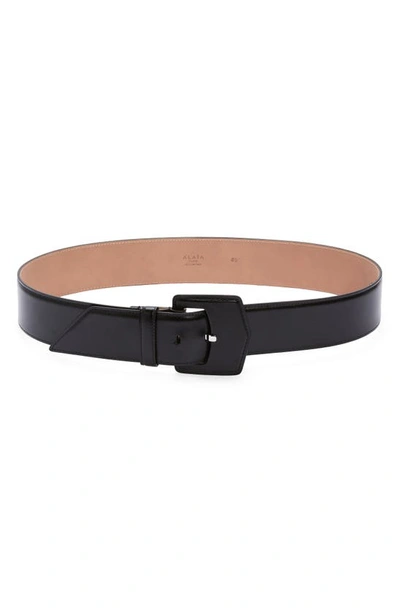 Shop Alaïa Leather Belt In Noir