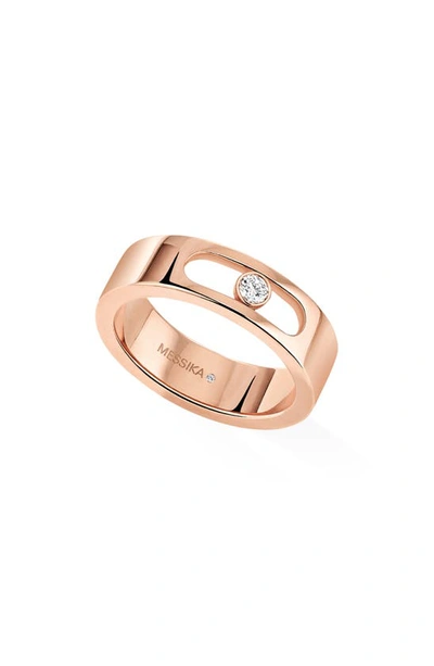 Shop Messika Move Joallerie Diamond Band Ring In Rose Gold