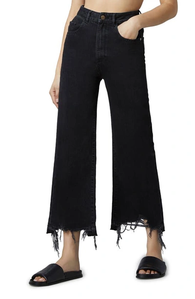 Shop Dl Hepburn High Waist Crop Wide Leg Jeans In Lark