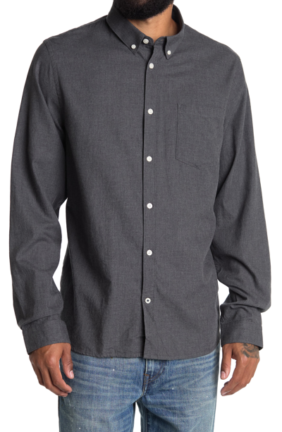 Shop Nn07 Sixten Solid Sport Shirt In Dark Grey