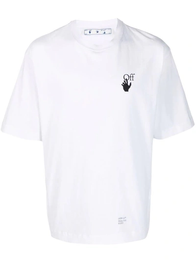 Shop Off-white Caravaggio Arrows Cotton T-shirt In White
