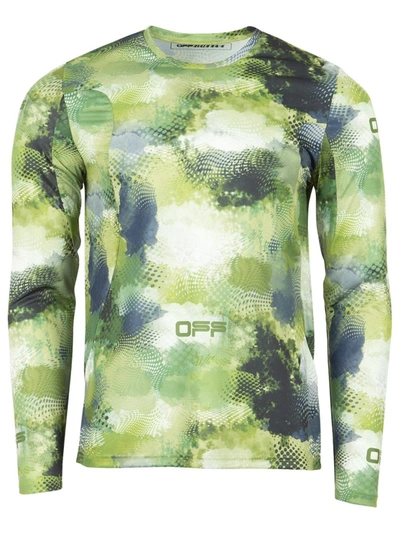 Shop Off-white Active Long-sleeve Top Green