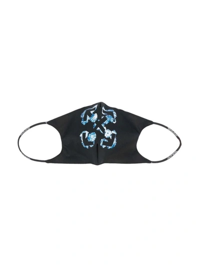 Shop Off-white Puffy Flower Arrow Mask In Black