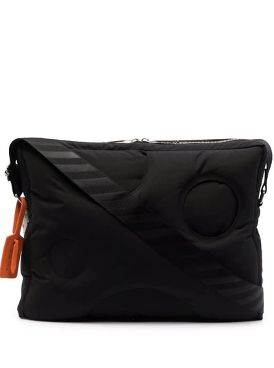 Shop Off-white Meteor Quilted Messenger Bag In Black