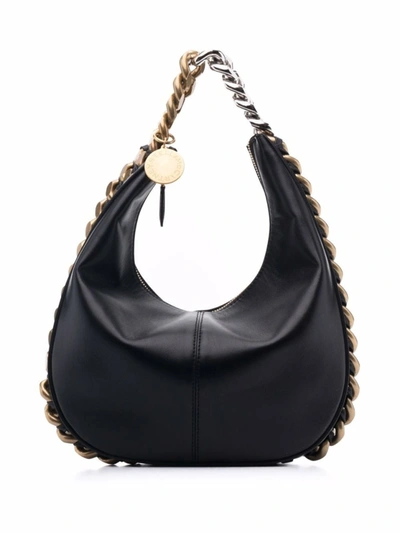 Shop Stella Mccartney Chain Strap Tote Bag In Black