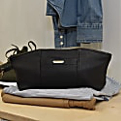 Owen Barry Leather Essentials Bag Black - Pugwash In Essentials