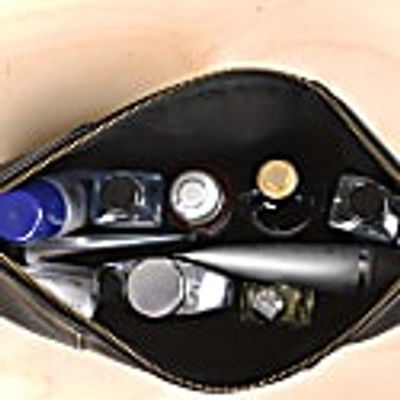 Owen Barry Leather Essentials Bag Black - Pugwash In Essentials