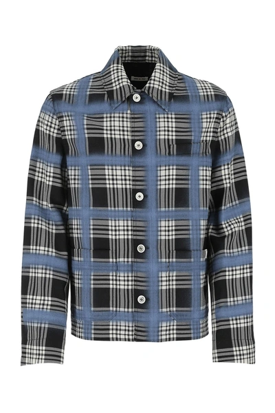 Marni Check-pattern Shirt Jacket In 黑色 | ModeSens