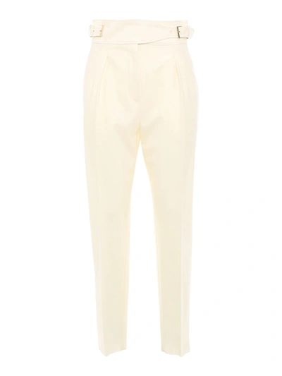 Shop Max Mara Scrigno Trousers In White