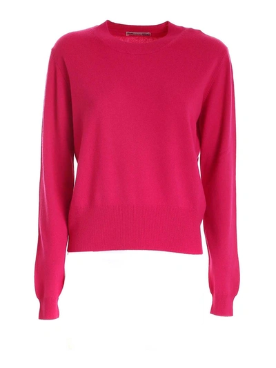 Shop Ballantyne Cashmere Sweater In Fuxia In Fuchsia