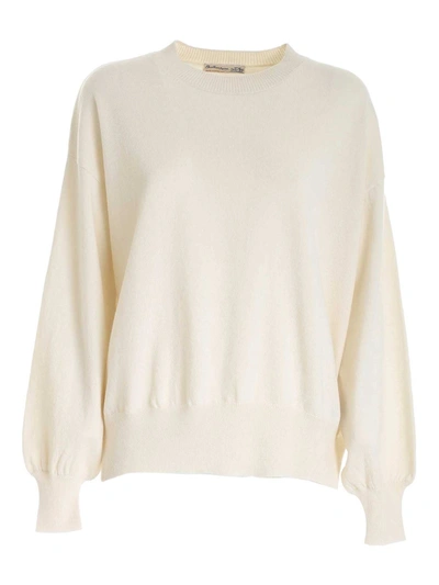 Shop Ballantyne Crewneck Sweater In White
