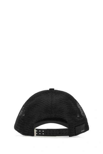 Shop Amiri Black Cotton And Mesh Hat  Black  Uomo Tu