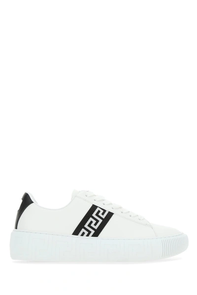 Versace Sneakers In White Leather In Default Title | ModeSens