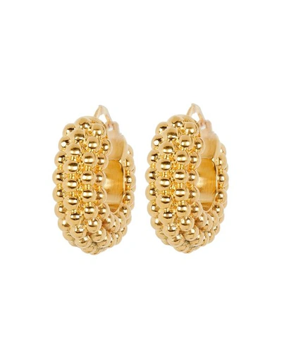 Shop Missoma Baya Beaded Hoop Earrings In Gold