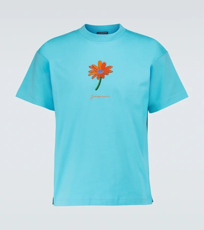 Shop Jacquemus Le T-shirt Pistoun Short-sleeved T-shirt In Blue