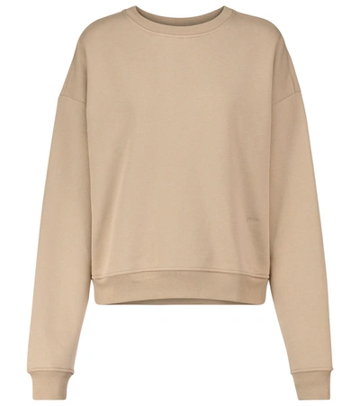 Shop Frame Cotton-blend Sweatshirt In Brown