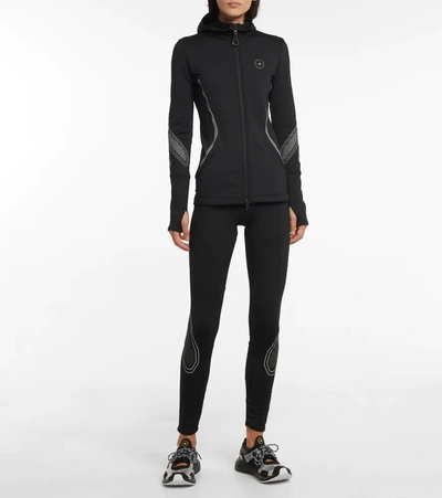 Shop Adidas By Stella Mccartney Hooded Jacket In Black