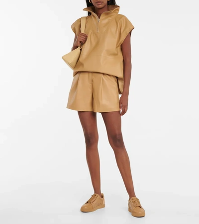 Christian Louboutin Fun Vieira Leather Sneakers In Beige