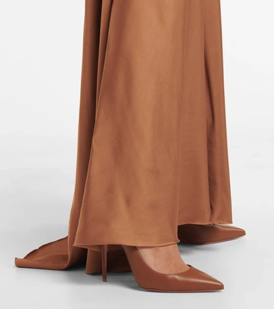 Christian Louboutin Kate 100 Leather Pumps In Brown