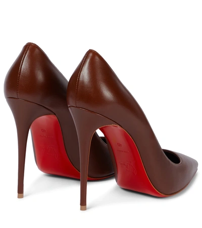 Christian Louboutin So Kate 120 Leather Pumps In Brown