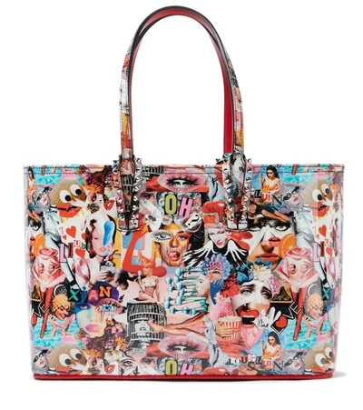 Christian Louboutin Small Cabata Oh Xtian Leather Tote In Multi 