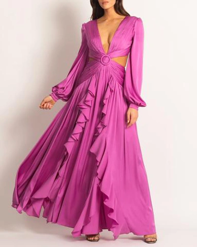 Shop Patbo Cut-out Plunge Gown In Orchid