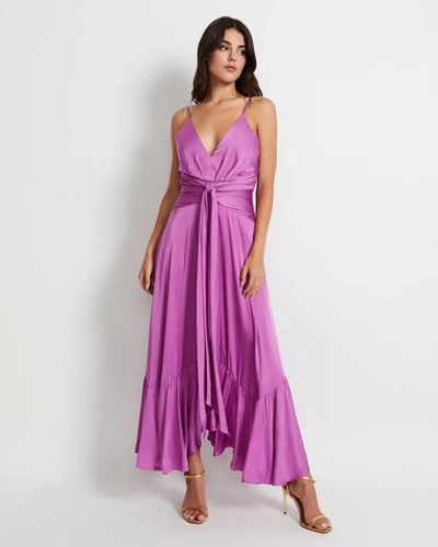 Shop Patbo Sleeveless Tie-front Midi Dress (online Exclusive) In Orchid