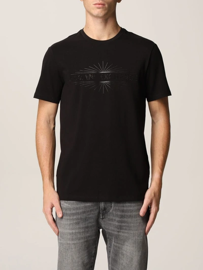 Shop Armani Collezioni T-shirt Armani Exchange T-shirt In Cotton Jersey With Logo In Black