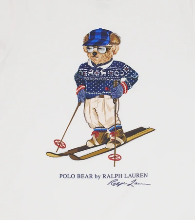 Shop Polo Ralph Lauren Polo Bear Cotton Crewneck T-shirt In White