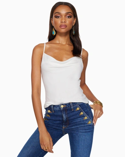 Shop Ramy Brook Abigail Cowl Neck Tank Top In Ivory