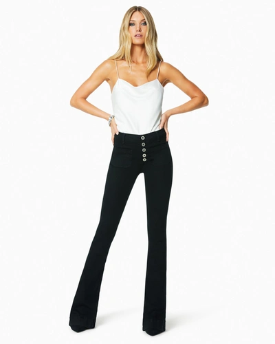 Shop Ramy Brook Cindy High-rise Flare Jean In Black