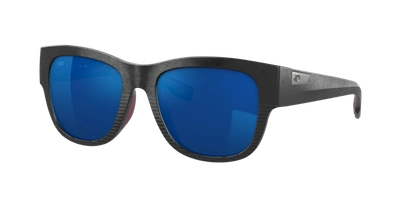 Shop Costa Woman Sunglasses 6s9084 Caleta In Blue Mirror