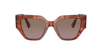 Shop Vogue Eyewear Woman Sunglasses Vo5409s In Violet Gradient Brown