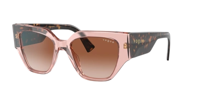 Shop Vogue Eyewear Woman Sunglasses Vo5409s In Brown Gradient