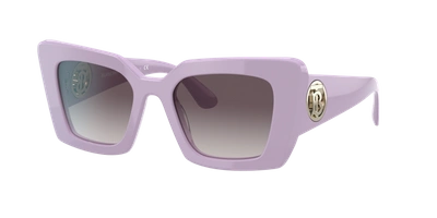 Shop Burberry Woman Sunglasses Be4344 Daisy In Gradient Grey