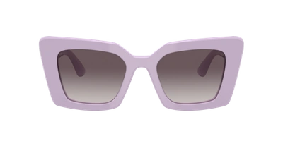 Shop Burberry Woman Sunglasses Be4344 Daisy In Gradient Grey