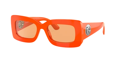 Shop Burberry Woman Sunglasses Be4343 Astrid In Dark Orange