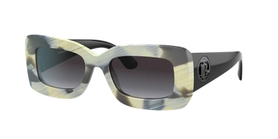 Shop Burberry Woman Sunglasses Be4343 Astrid In Grey Gradient