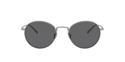 Shop Giorgio Armani Man Sunglasses Ar6125 In Polar Grey