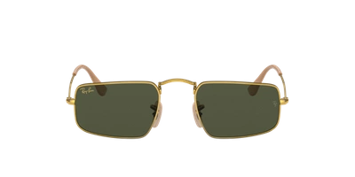 Ray Ban Julie Rose Gold Sunglasses Rose Gold Frame Green Lenses 49-20 In Green Classic G-15
