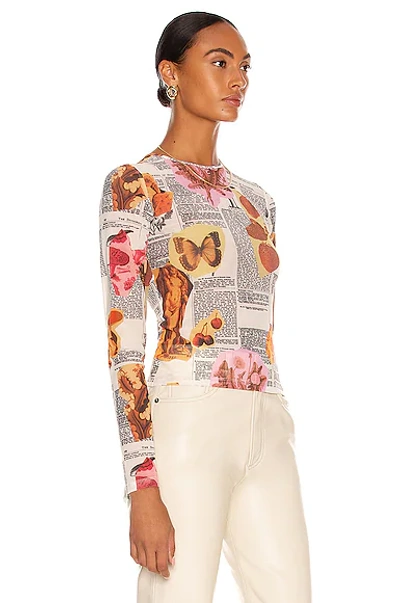 Shop Miaou Long Sleeve Tee In Botany
