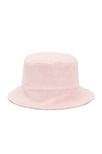 Shop Miu Miu Terrycloth Bucket Hat In Petalo