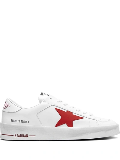 Shop Golden Goose Stardan Ltd "white Leather" Sneakers