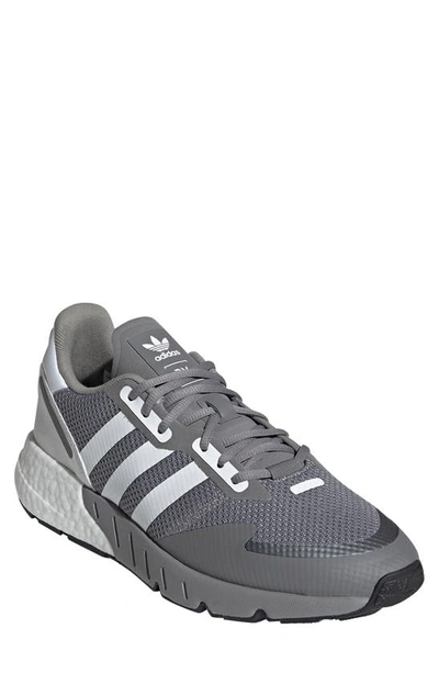Shop Adidas Originals Zx 1k Boost Sneaker In Grey Three/ White/ Core Black