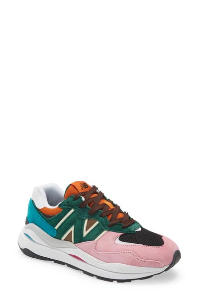 Shop New Balance 57/40 Sneaker In Pink/ Black/ Green
