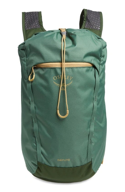 Shop Osprey Daylite Cinch Backpack In Tortuga/ Dust Moss Green