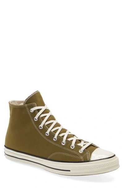 Shop Converse Chuck Taylor® All Star® 70 High Top Sneaker In Dark Moss/ Egret/ Black